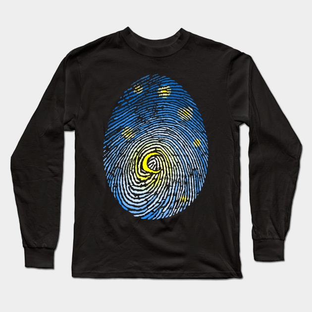 Aurora Fingerprint Long Sleeve T-Shirt by Tobe_Fonseca